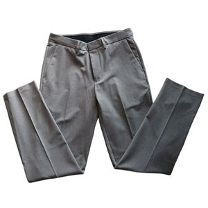J.M. Haggar Mens Dress Pants Trousers Grey 32 x 32 Slim Fit NWOT Business
